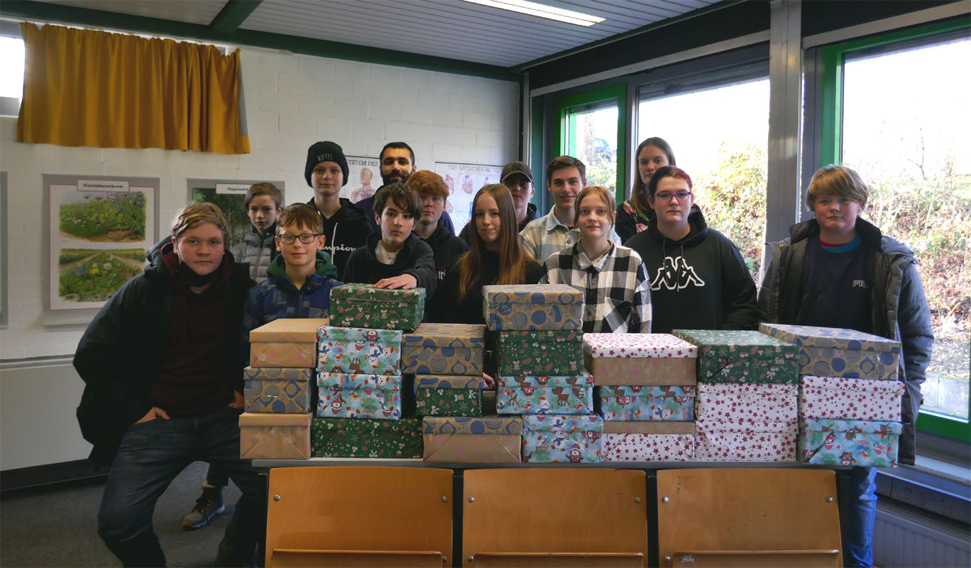 Spendenaktion der Schüler der Sekundarschule Schloss Varenholz